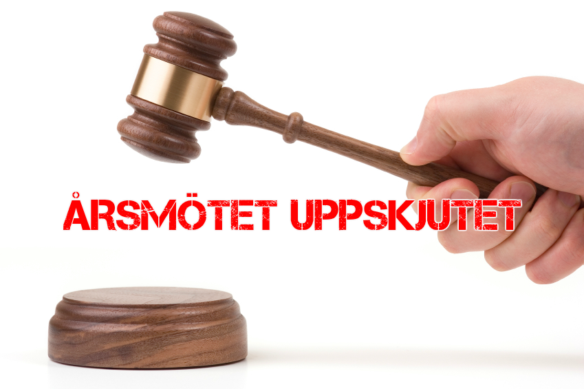 INFORMATION: Årsmötet skjuts upp